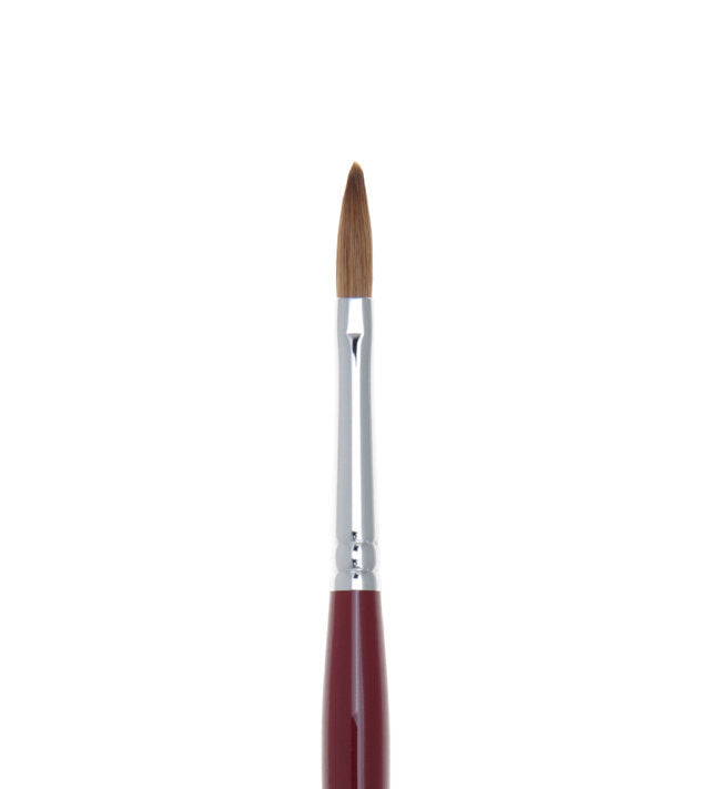 Pincel Roubloff AK33R-4 de pelo Kolinsky siberiano natural para modelado profesional con acrílico.