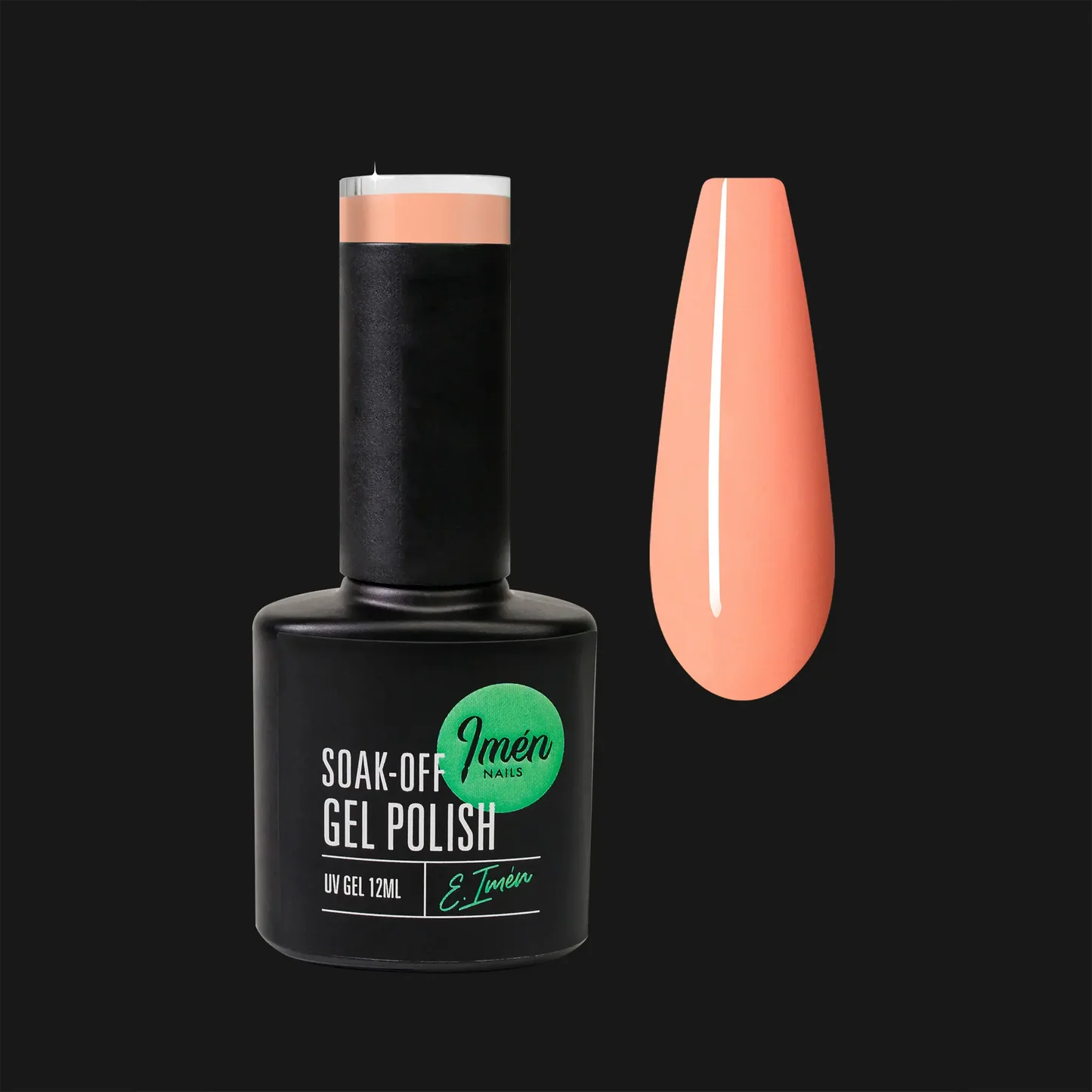 Esmalte semipermanente IMEN 061 de 12 ml con muestra de color