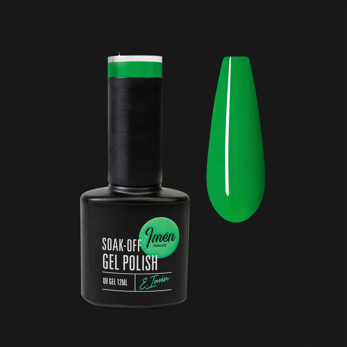 Esmalte semipermanente IMEN 100 de 12 ml con muestra de color