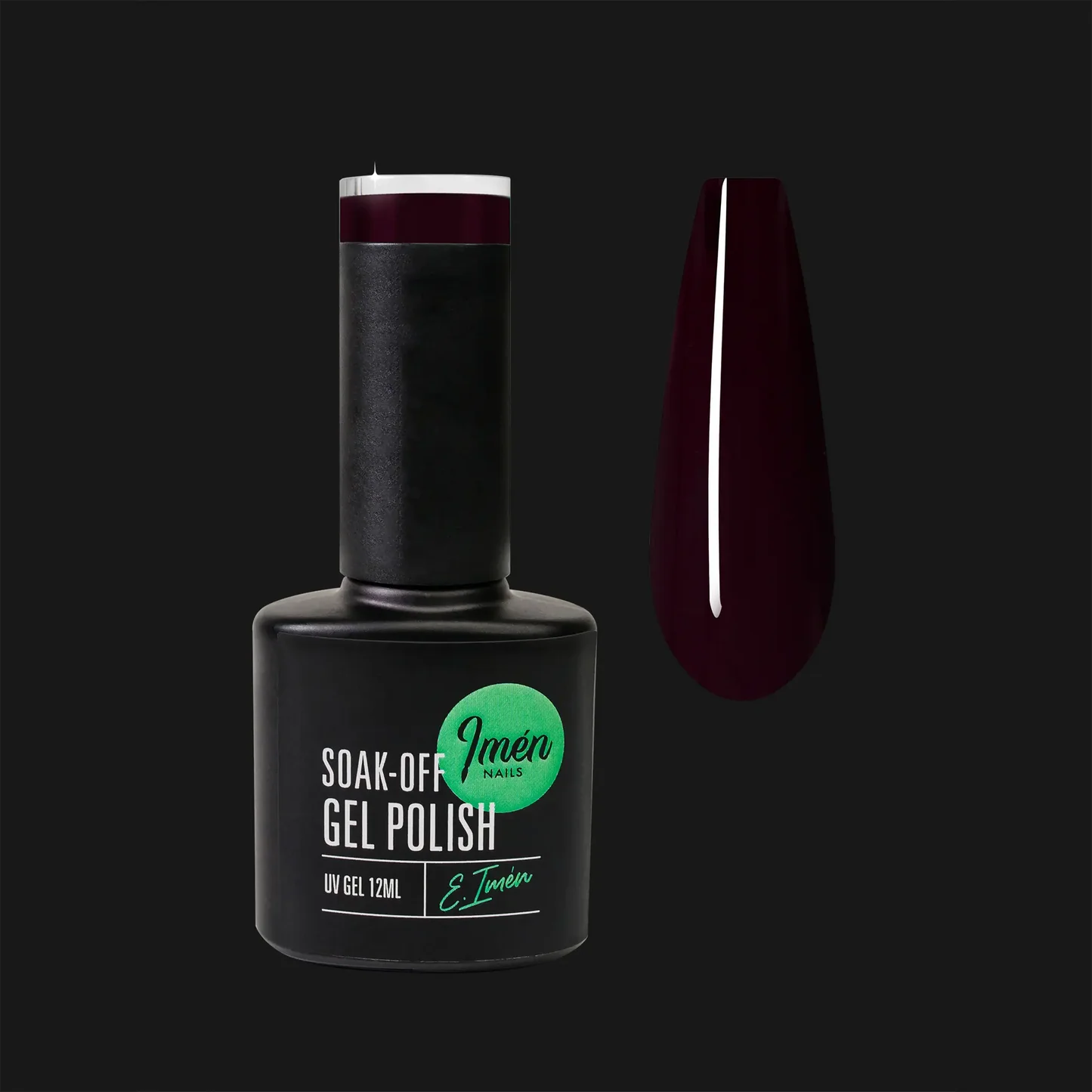 Esmalte semipermanente IMEN 106 de 12 ml con muestra de color