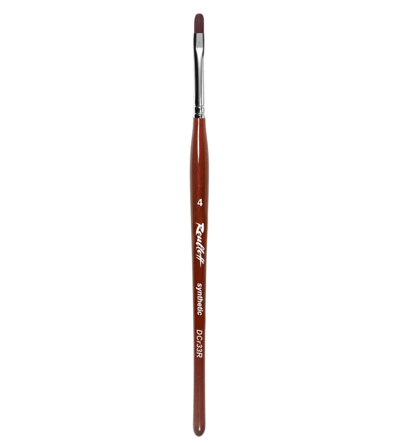 Pincel Roubloff DCr33R-4 para aplicación profesional de gel con punta ovalada.