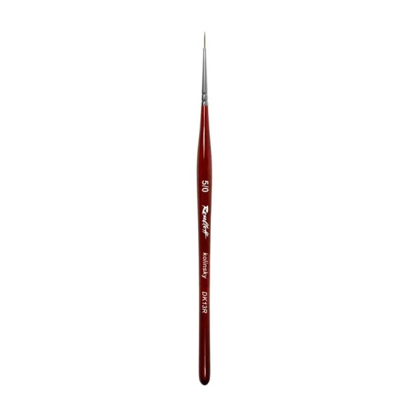Pincel Roubloff DK13R-5/0 de pelo Kolinsky natural para líneas finas y Nail Art.
