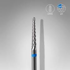 Fresa de carburo tipo cono azul EXPERT, diámetro de la cabeza: 2,3 mm / parte de trabajo: 14 mm
