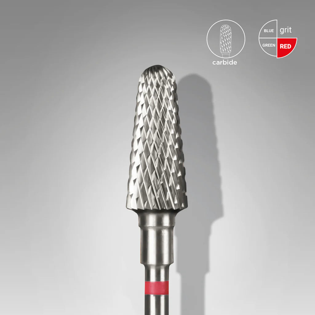 Fresa de carburo tipo tronco de cono rojo EXPERT Diámetro de la cabeza: 6 mm / parte de trabajo: 14 mm