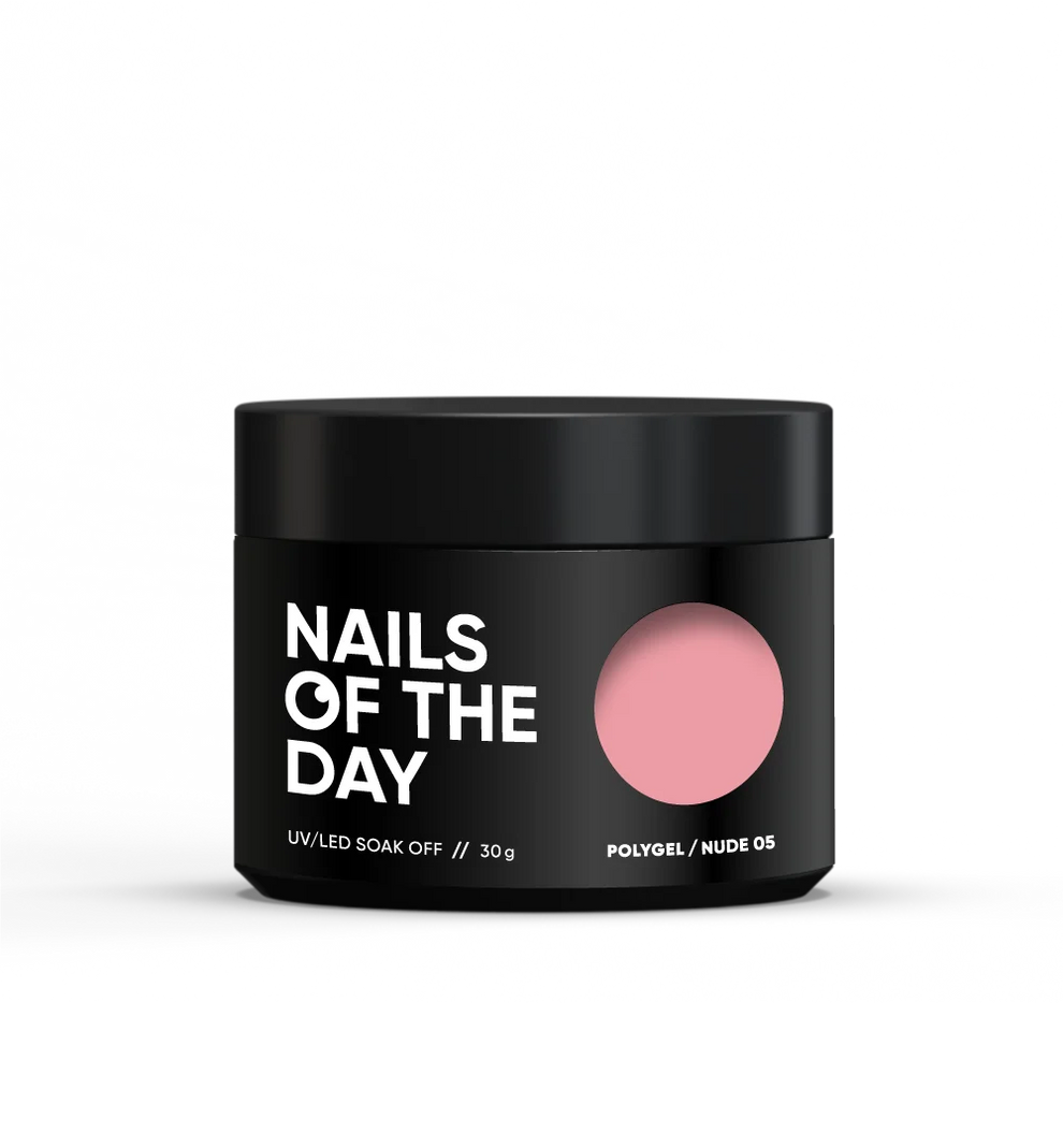 NAILSOFTHEDAY Polygel nude 05 — Polígel rosa nude, 30 g