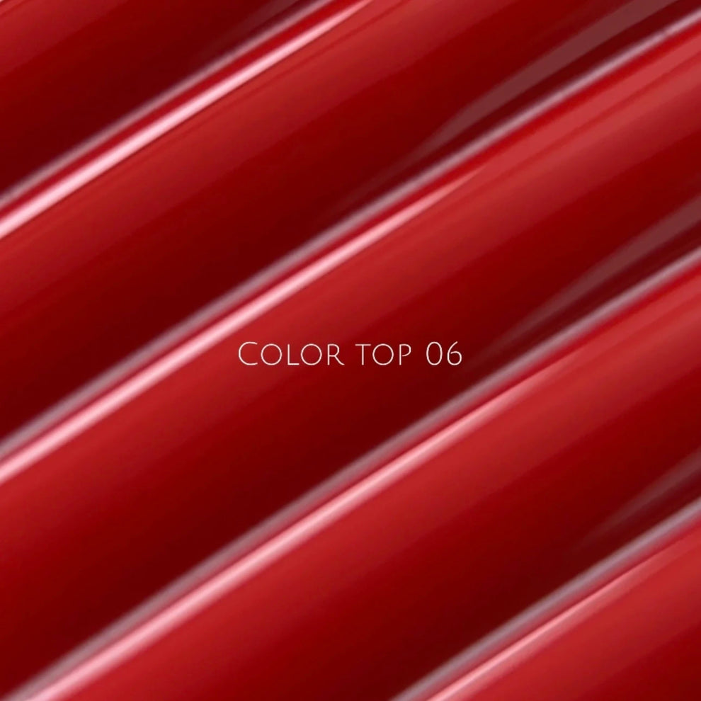 NAILSOFTHEDAY Color Top 06 — clásico rojo intenso sin capa pegajosa, 10 ml.