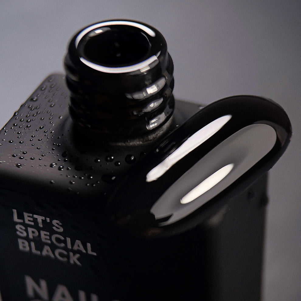 NAILSOFTHEDAY Let's Special Black: esmalte semipermanente negro especial que se superpone en una capa, 10 ml