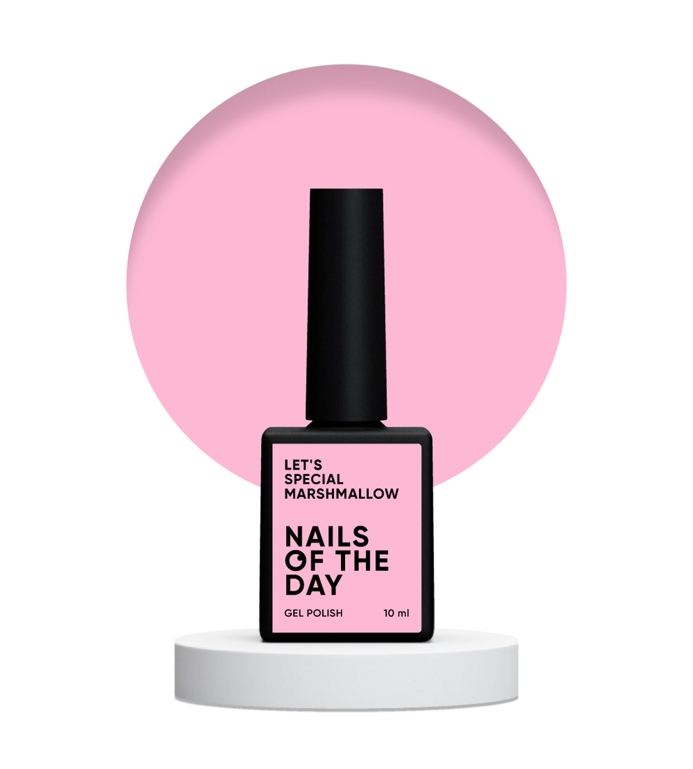 NAILSOFTHEDAY Let's Special Marshmallow: esmalte semipermanente rosa claro para uñas que cubre en una capa, 10 ml