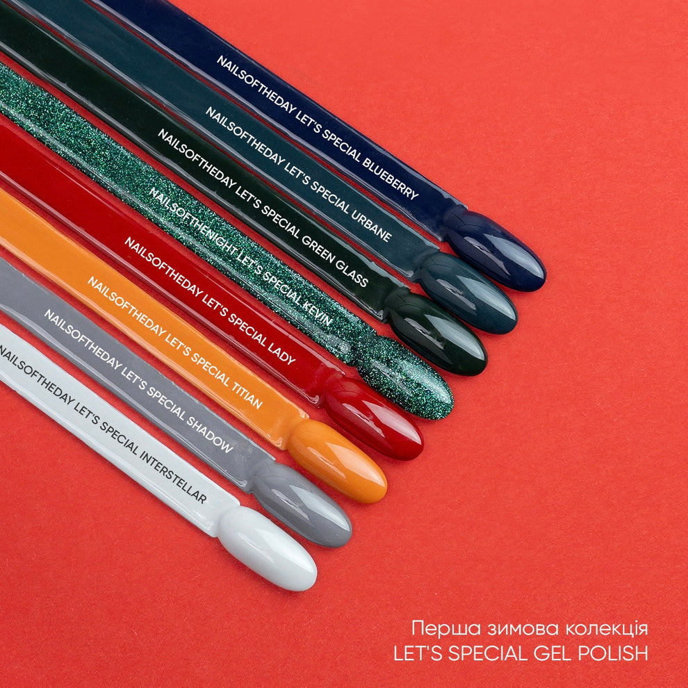 NAILSOFTHEDAY Let's Special Green Glass, esmalte semipermanente esmeralda para cubrir uñas en una capa, 10 ml