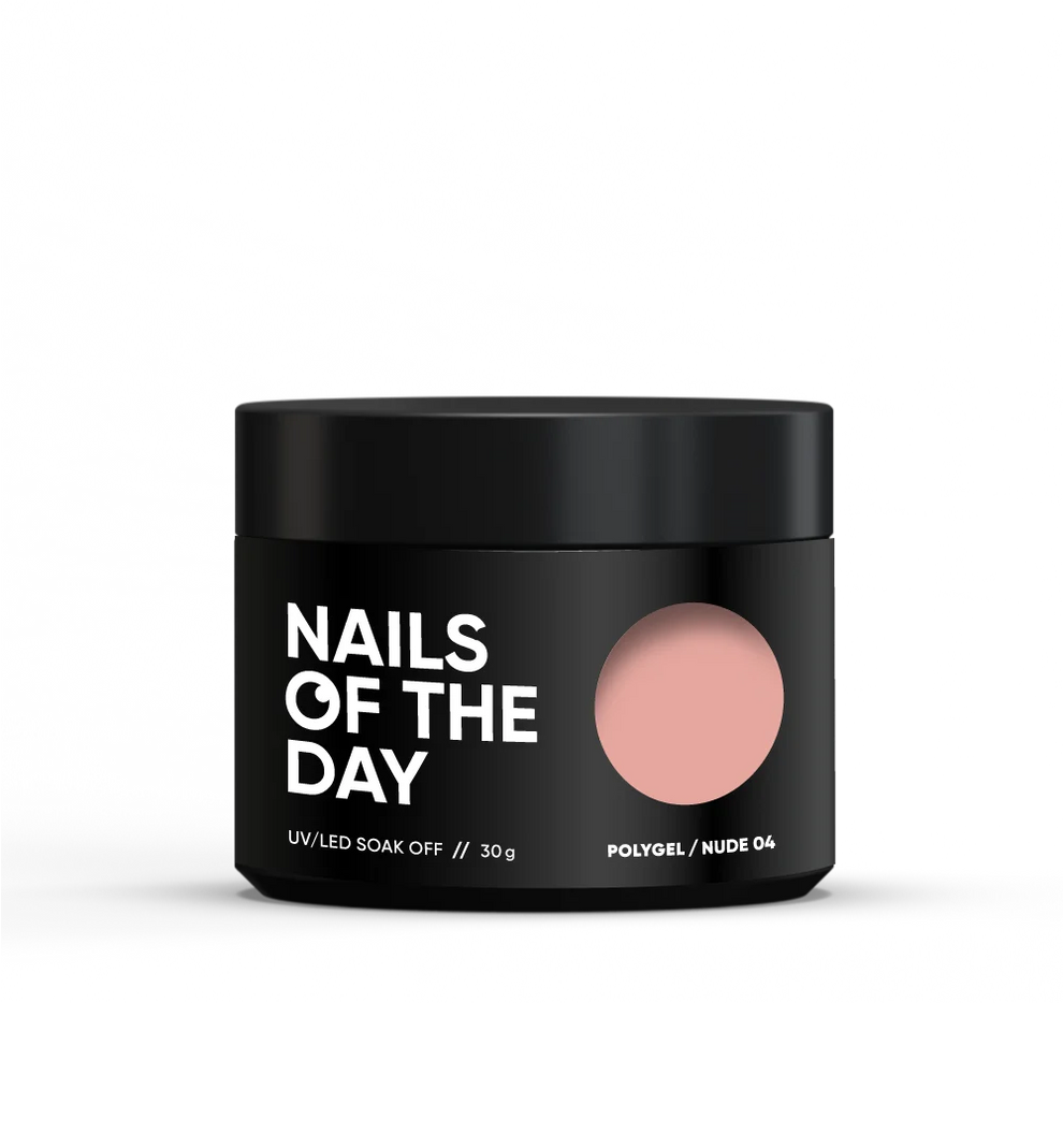NAILSOFTHEDAY Polygel nude 04 — Polígel nude clásico, 30g