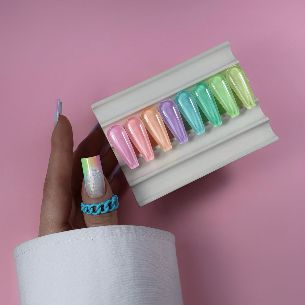 NAILSOFTHEDAY Let's Special Apple - Esmalte semipermanente en gel pastel lima que cubre en una capa, 10 ml