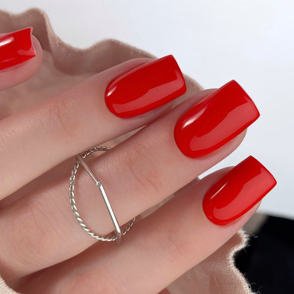 NAILSOFTHEDAY Let's Special Red: esmalte semipermanente rojo especial que se superpone en una capa, 10 ml