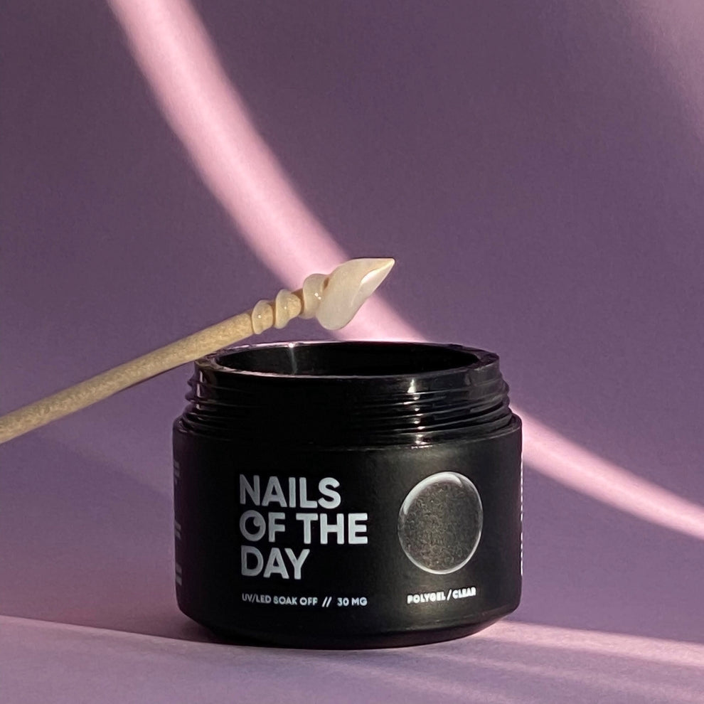 NAILSOFTHEDAY Polygel Clear— Polygel de grano fino, transparente 30 g