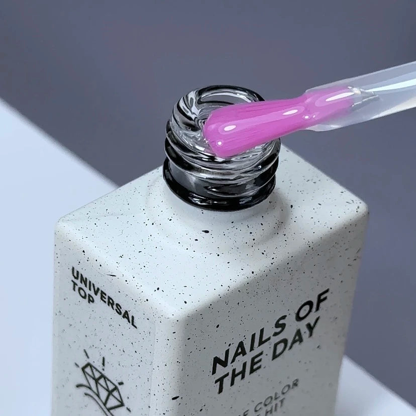 NAILSOFTHEDAY Universal Top — top coat brillante sin capa pegajosa con filtros UV mínimos, 10 ml