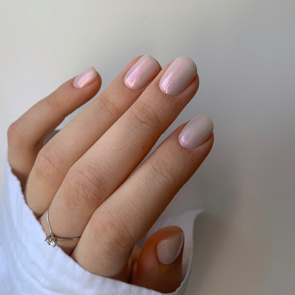 Shell Top 03 NAILS OF THE NIGHT - Top Perlado Rosa Sin Capa Pegajosa 10ml