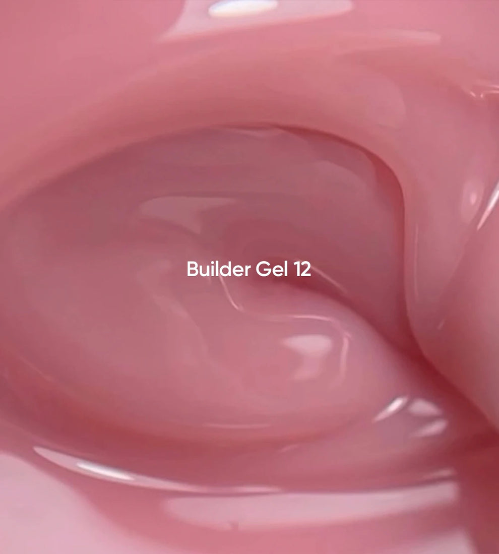 NAILSOFTHEDAY Builder Gel 12 (Premium gel 05) — gel rosa nude para extensiones de uñas, 15 ml
