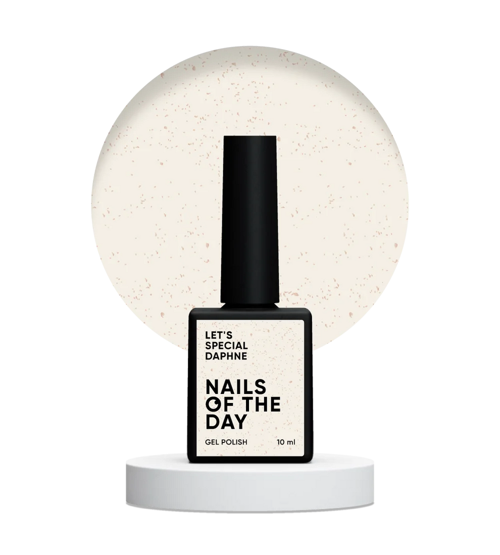 NAILSOFTHEDAY Let’s special Daphne — esmalte semipermanente lechoso con brillo dorado, 10 ml