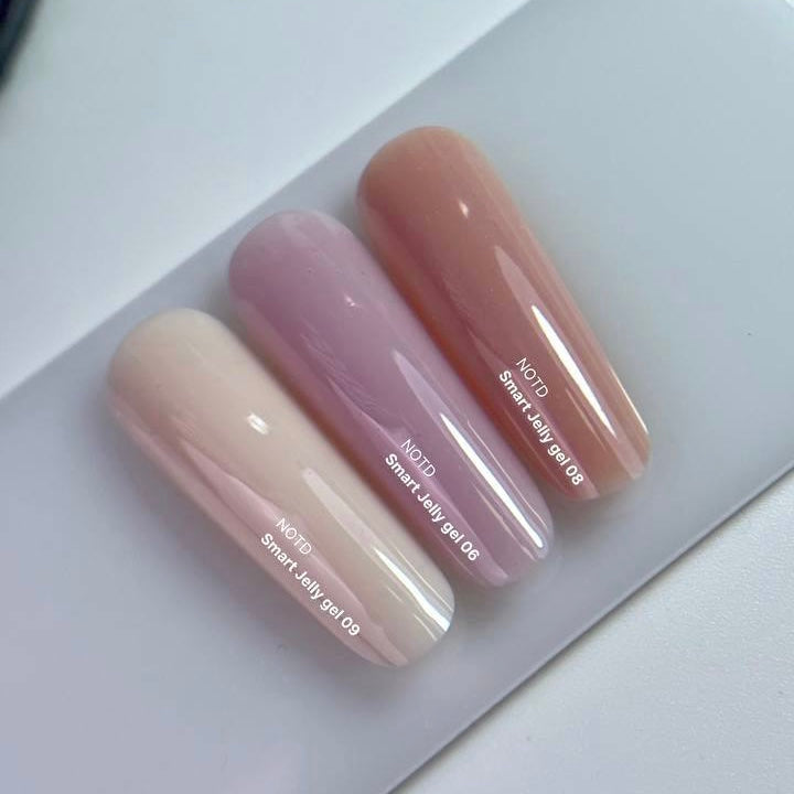 NAILSOFTHEDAY Smart Jelly gel 08 - gel de construcción nude/caramelo para uñas, 15 g