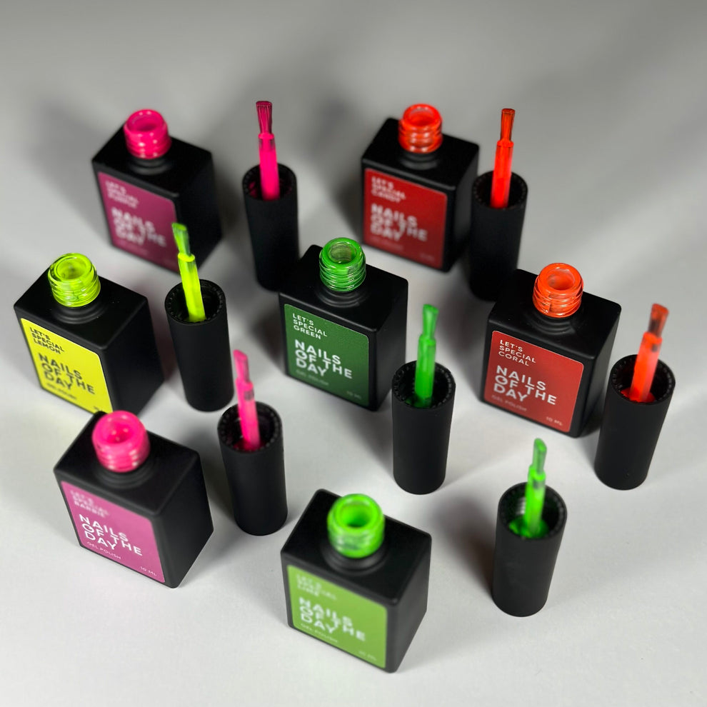 NAILSOFTHEDAY Let's Special Coral - esmalte semipermanente especial coral superpuesto en una capa, 10 ml