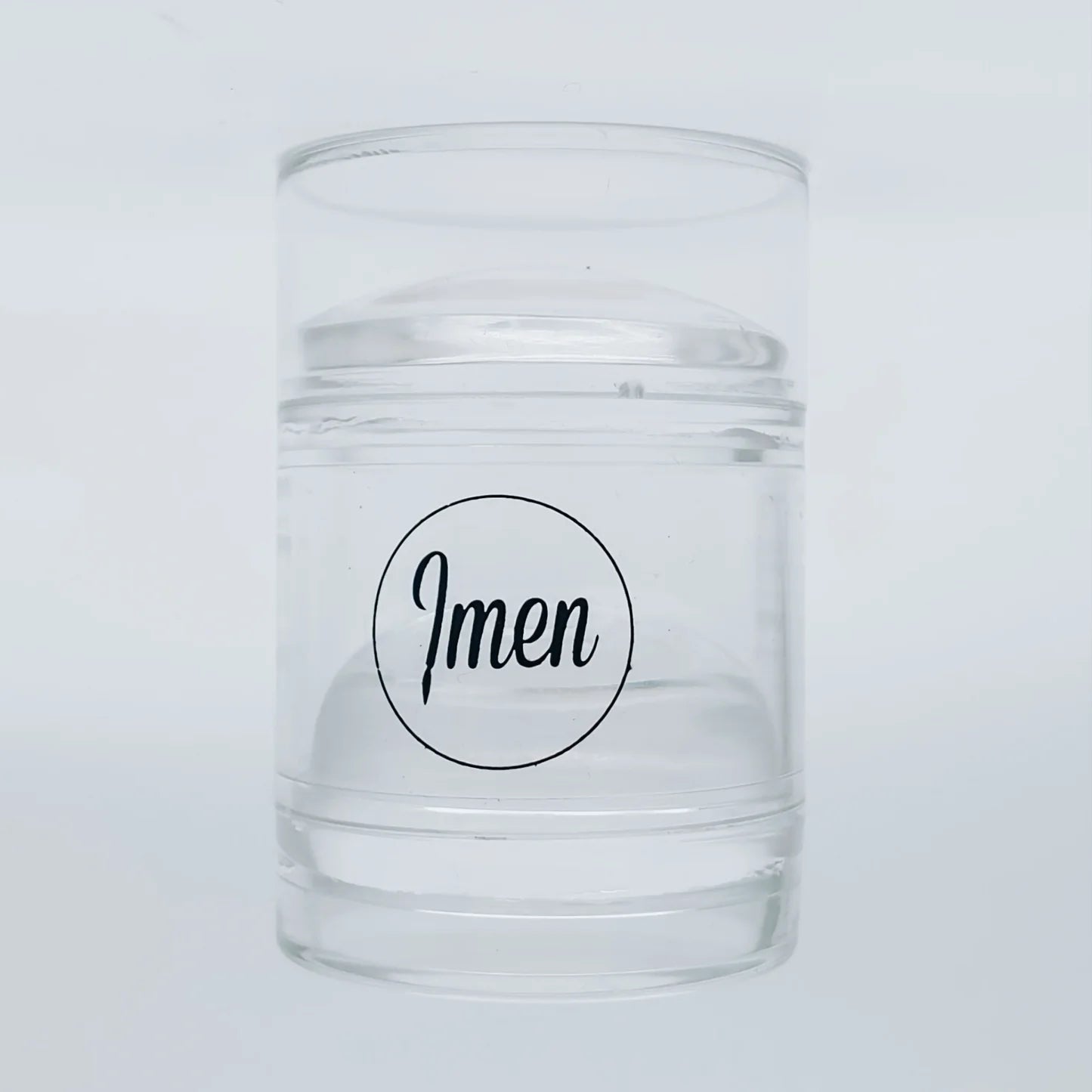 Estampador IMEN de doble cabezal transparente con almohadillas de silicona de 40 y 35 mm