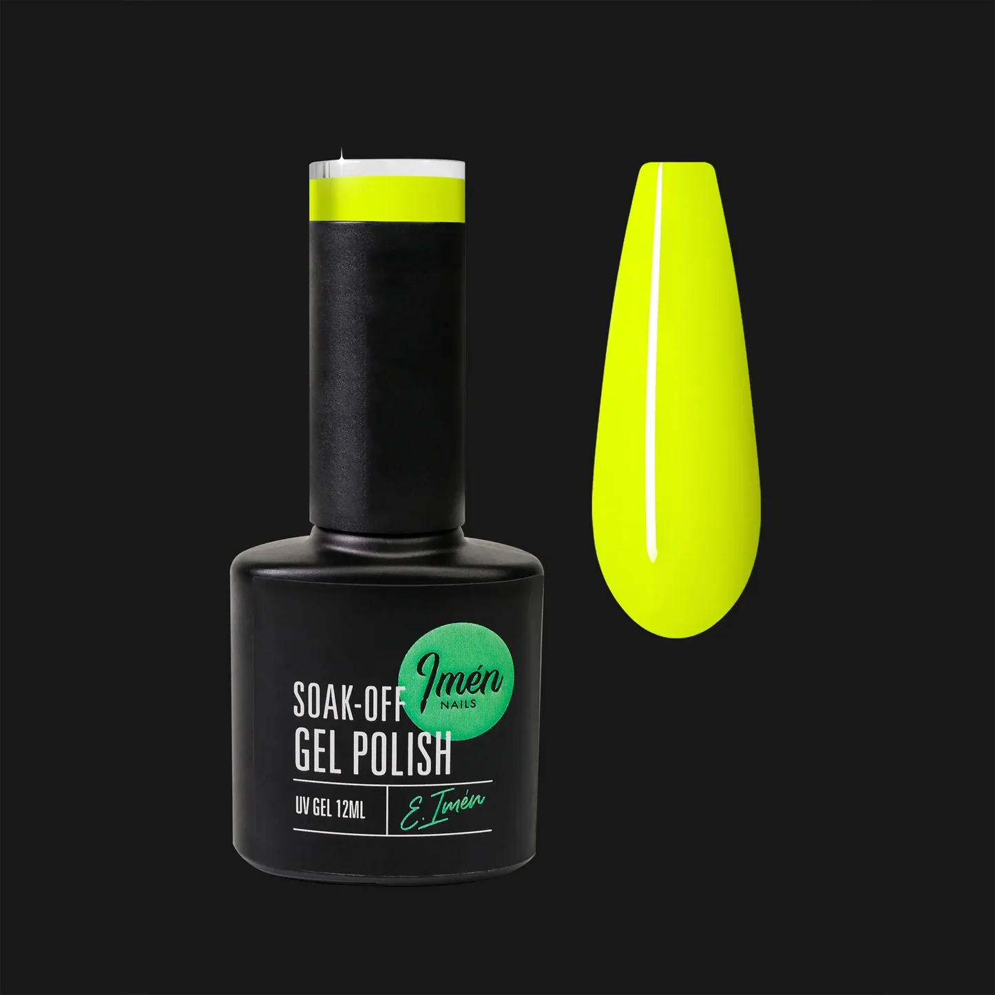 Esmalte semipermanente IMEN 044 de 12 ml con muestra de color.