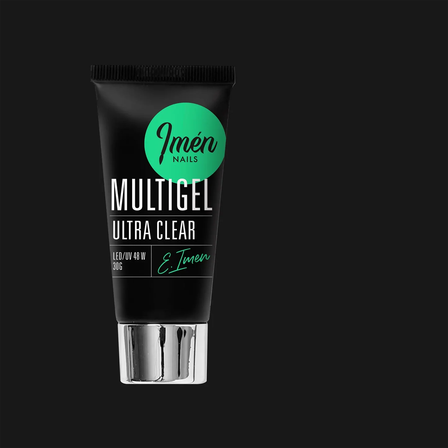 Multigel IMEN V1 UltraClear de 30 g con acabado cristalino para construcción y encapsulados de uñas
