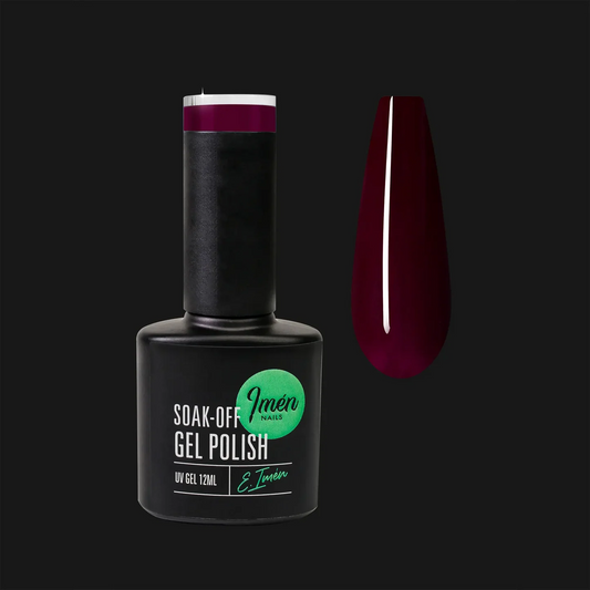 Esmalte semipermanente IMEN 115 de 12 ml con muestra de color