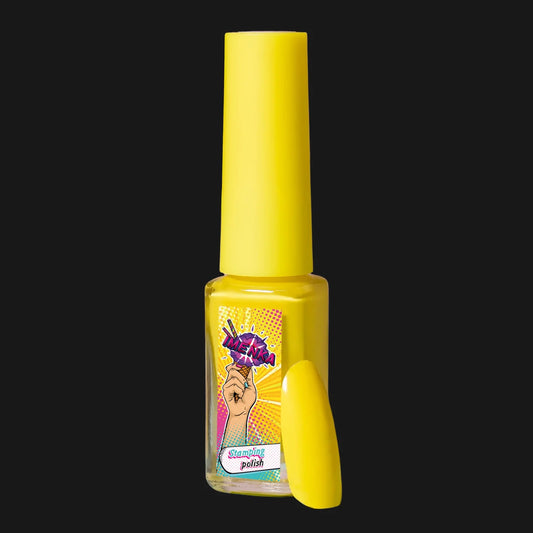 Esmalte para estampación IMEN 007 amarillo de 6 ml para diseños de nail art