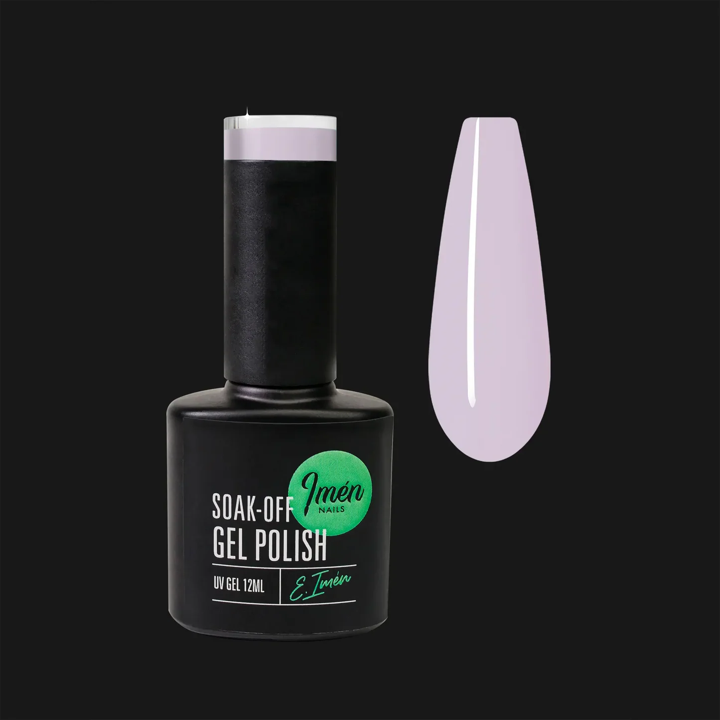 Esmalte semipermanente IMEN 017 de 12 ml con muestra de color.