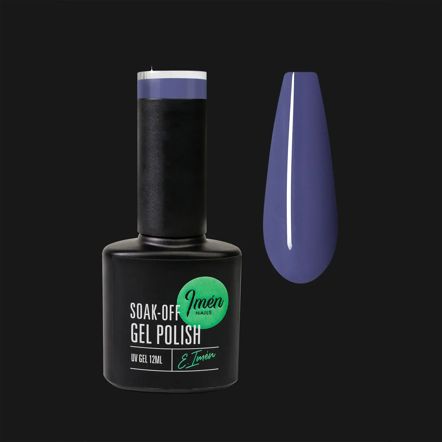 Esmalte semipermanente IMEN 031  de 12 ml con muestra de color.