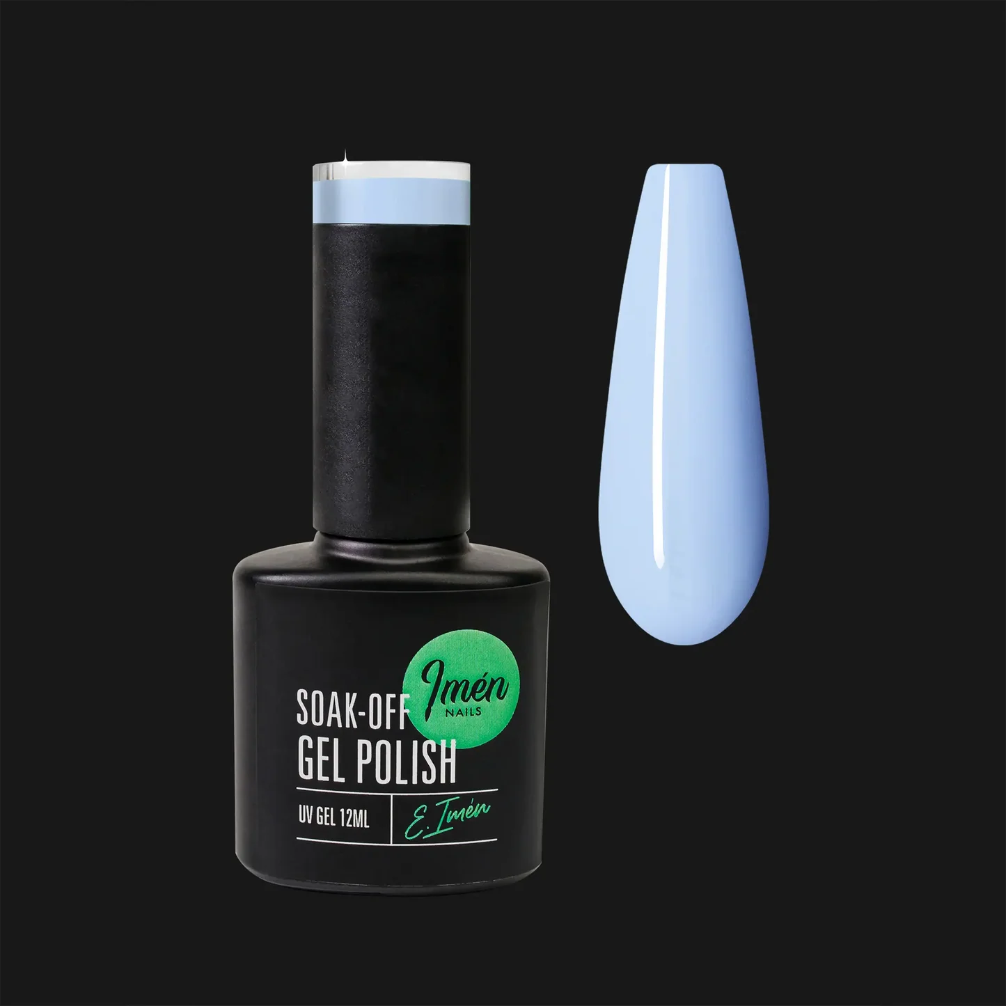 Esmalte semipermanente IMEN 041  de 12 ml con muestra de color.