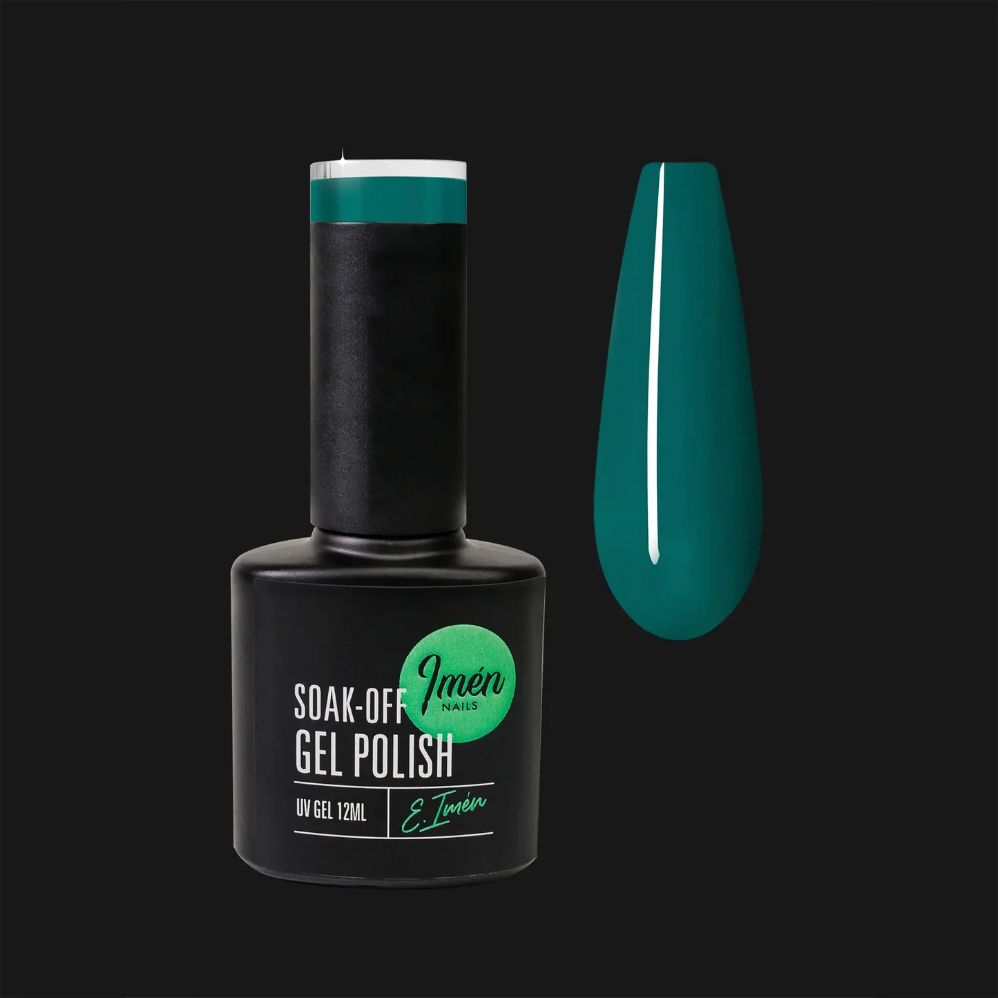 Esmalte semipermanente IMEN 066 de 12 ml con muestra de color