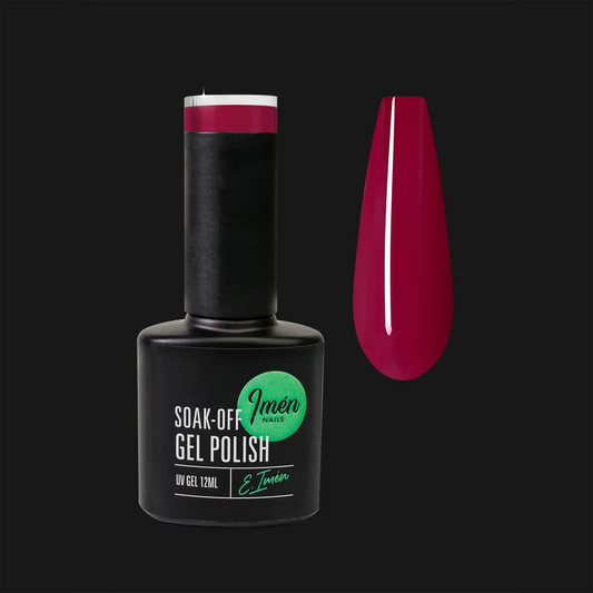 Esmalte semipermanente IMEN 078 de 12 ml con muestra de color