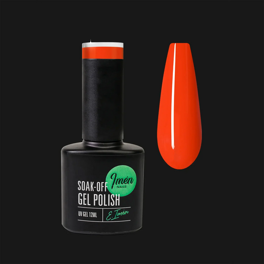 Esmalte semipermanente IMEN 102 de 12 ml con muestra de color