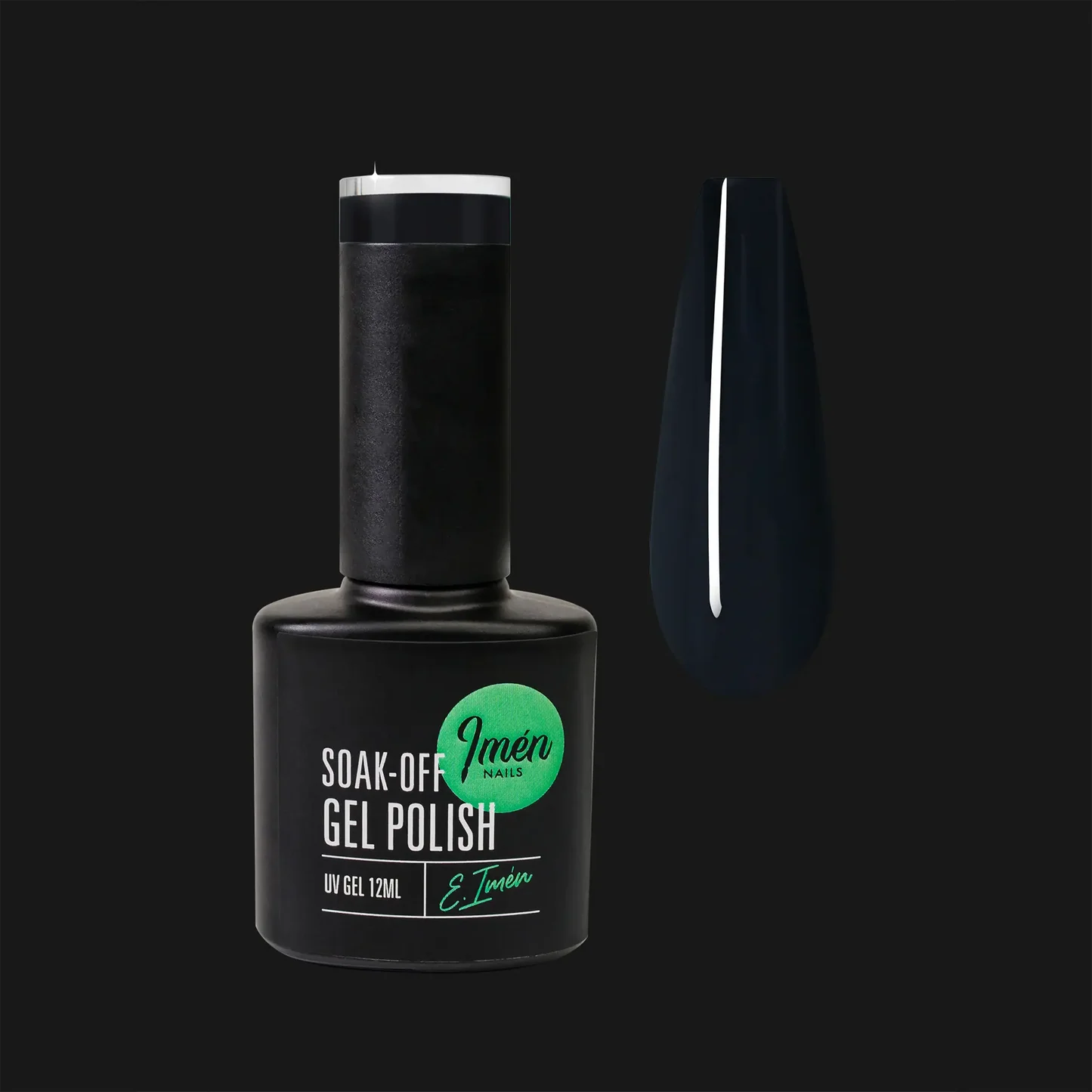 Esmalte semipermanente IMEN 123 de 12 ml con muestra de color