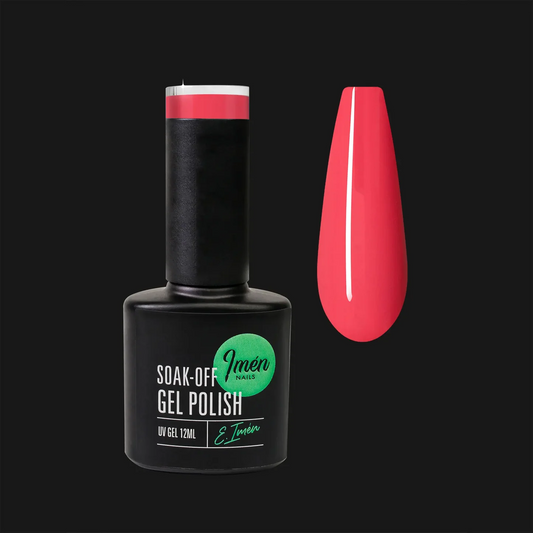 Esmalte semipermanente IMEN 125 de 12 ml con muestra de color