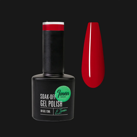 Esmalte semipermanente IMEN 135 de 12 ml con muestra de color