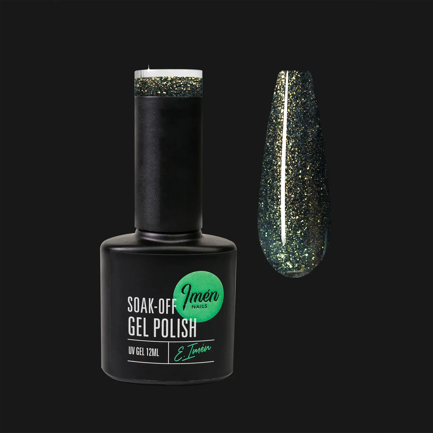 Esmalte semipermanente IMEN DB005 con brillo rojizo de 12 ml