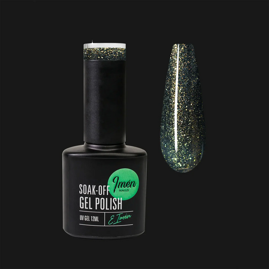 Esmalte semipermanente IMEN DB005 con brillo rojizo de 12 ml