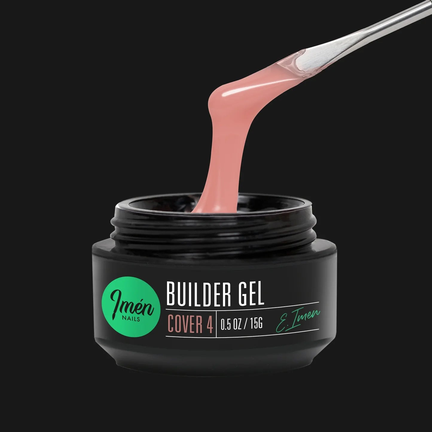 Builder Gel IMEN Cover 4 de 15 g gel constructor cover autonivelante para uñas profesionales
