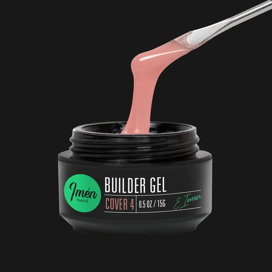 Builder Gel IMEN Cover 4 de 15 g gel constructor cover autonivelante para uñas profesionales