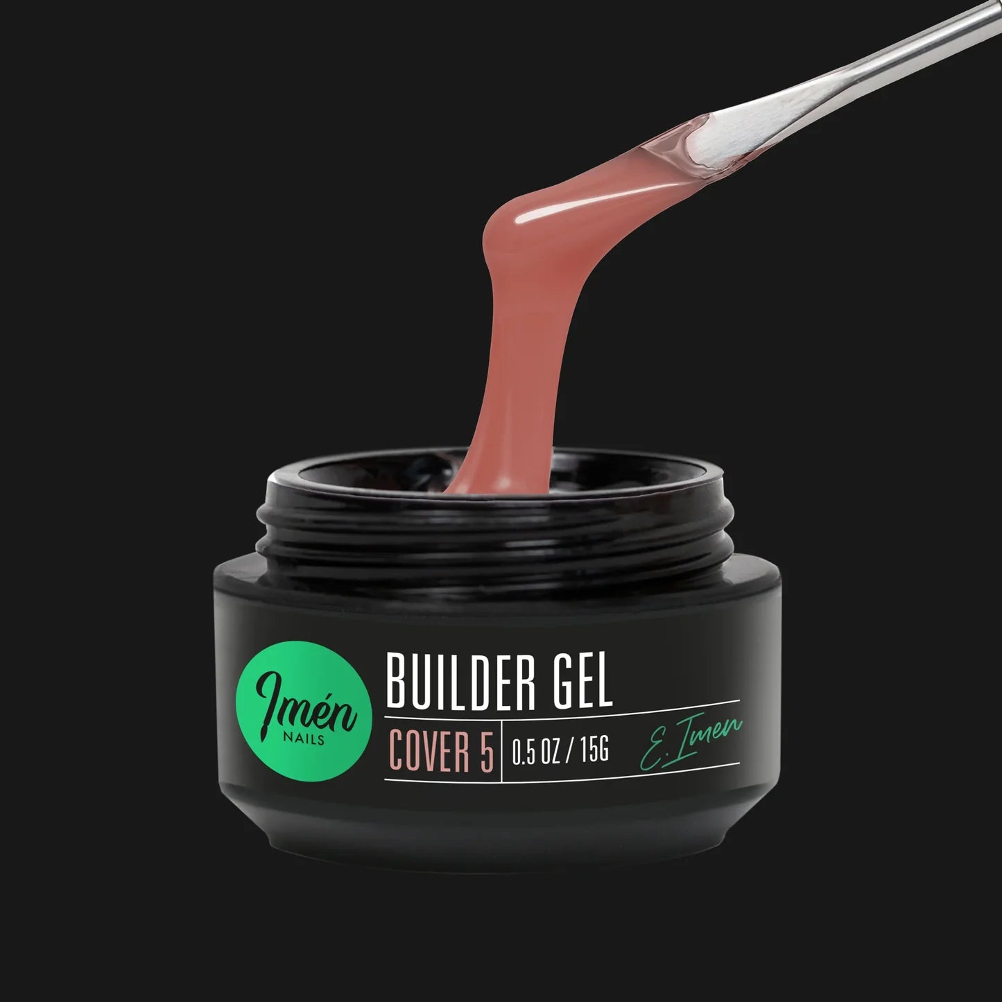 Builder Gel IMEN Cover 5 de 15 g gel constructor cover autonivelante para uñas profesionales