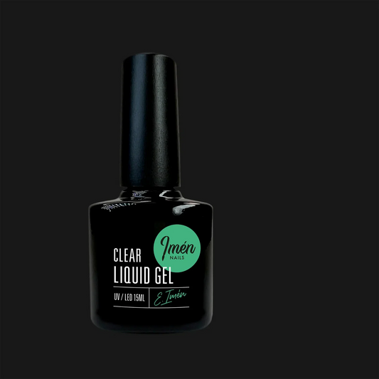 Liquid Gel IMEN CLEAR V1 15 ml gel constructor líquido autonivelante  para uñas profesionales