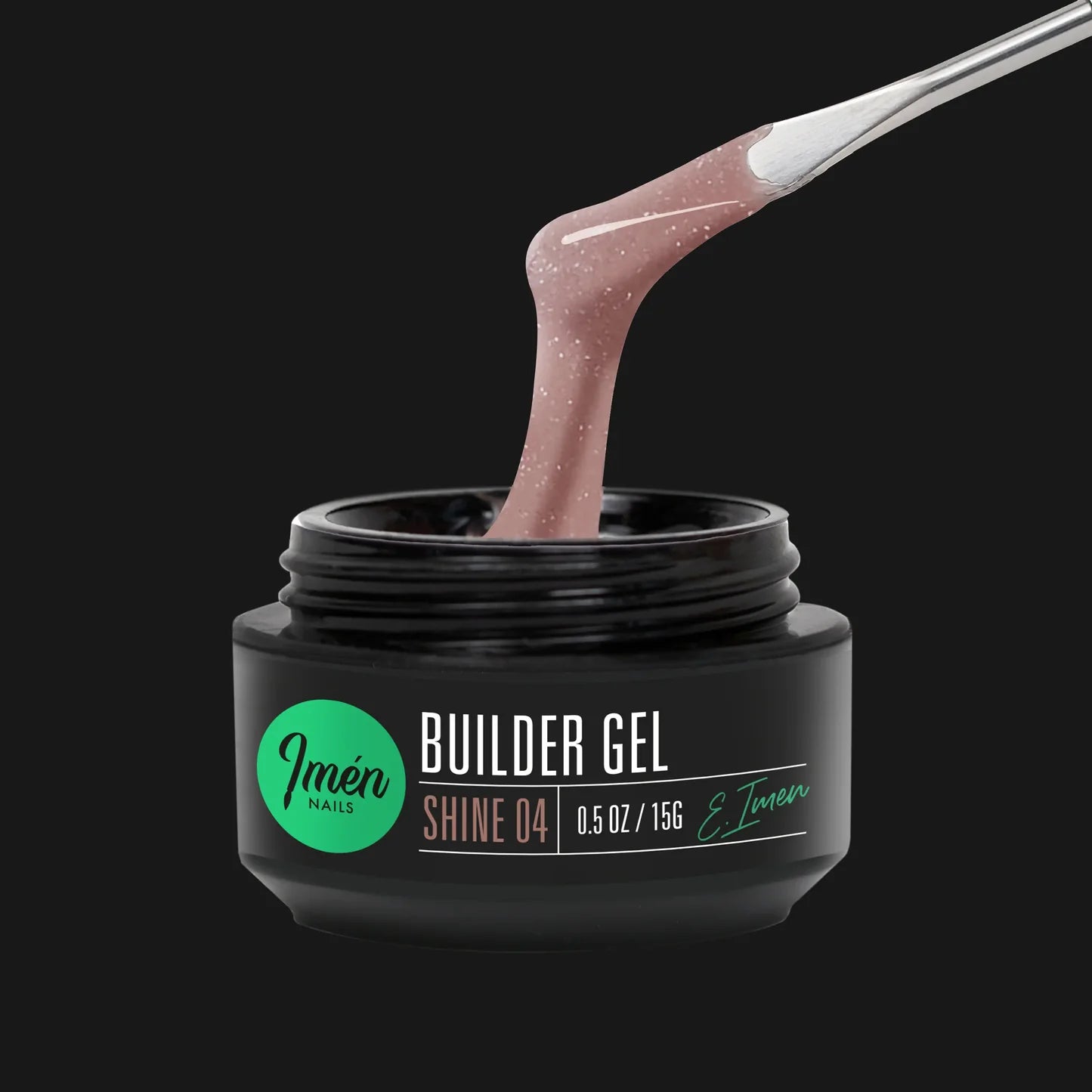 Builder Gel IMEN Shine 4 de 15 g gel constructor con efecto brillante autonivelante para uñas profesionales