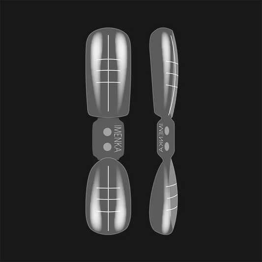 Dual Forms IMEN Matryoshka transparentes reutilizables de 120 unidades para extensiones de uñas con gel y polygel