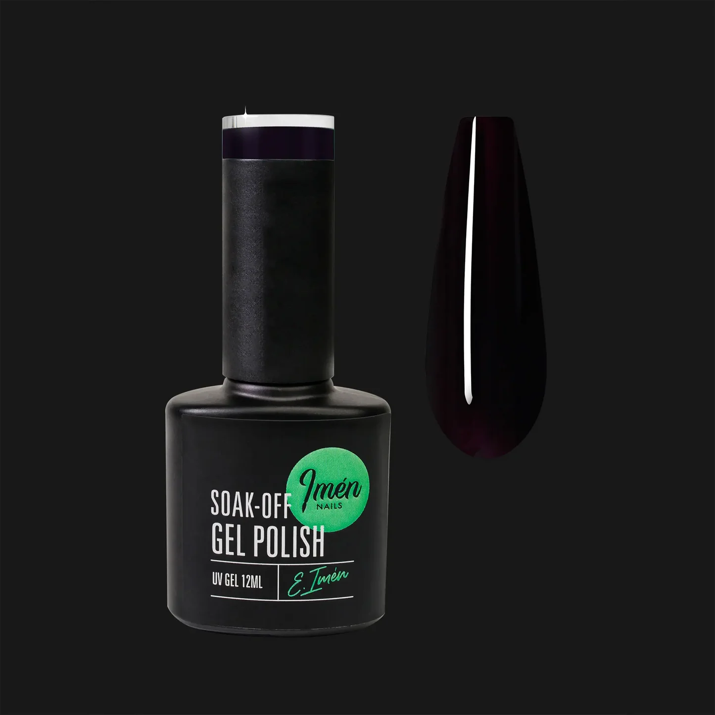 Esmalte semipermanente IMEN 104 de 12 ml con muestra de color