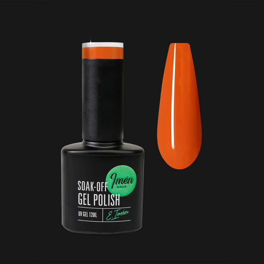 Esmalte semipermanente IMEN 129 de 12 ml con muestra de color