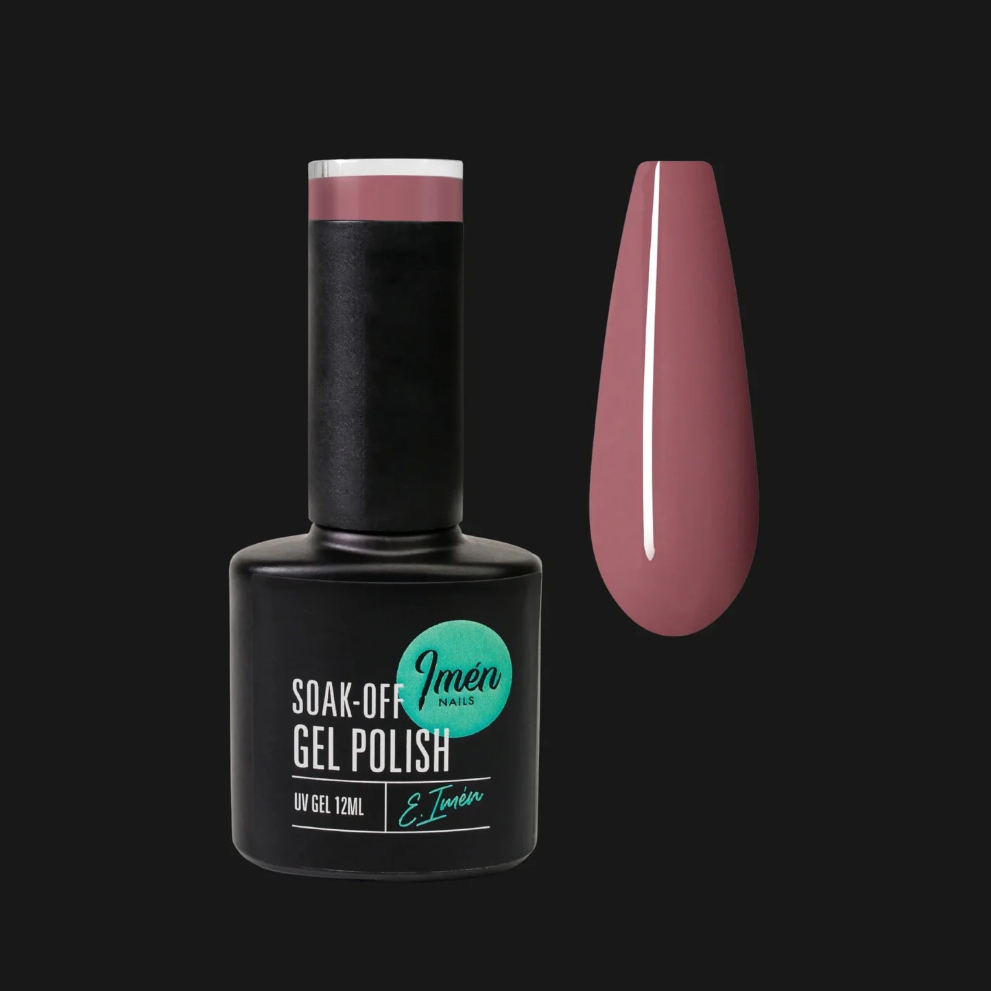 Esmalte semipermanente IMEN 011 de 12 ml con muestra de color.