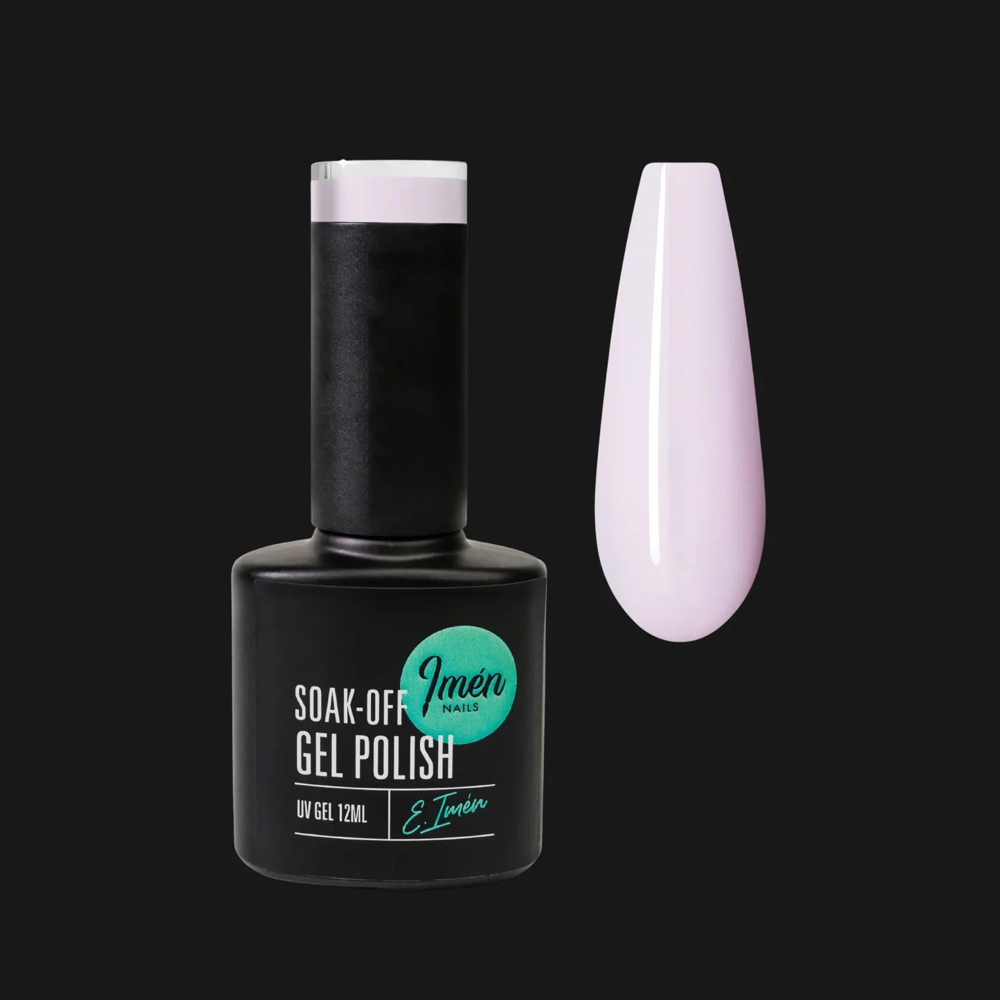 Esmalte semipermanente IMEN 035  de 12 ml con muestra de color.