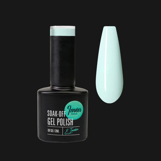Esmalte semipermanente IMEN 065 de 12 ml con muestra de color